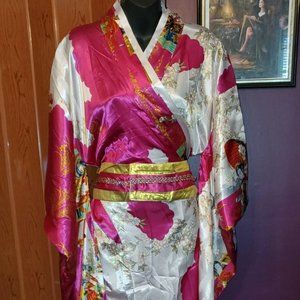 Vintage Shanghai Soho Pink Japanese Kimono